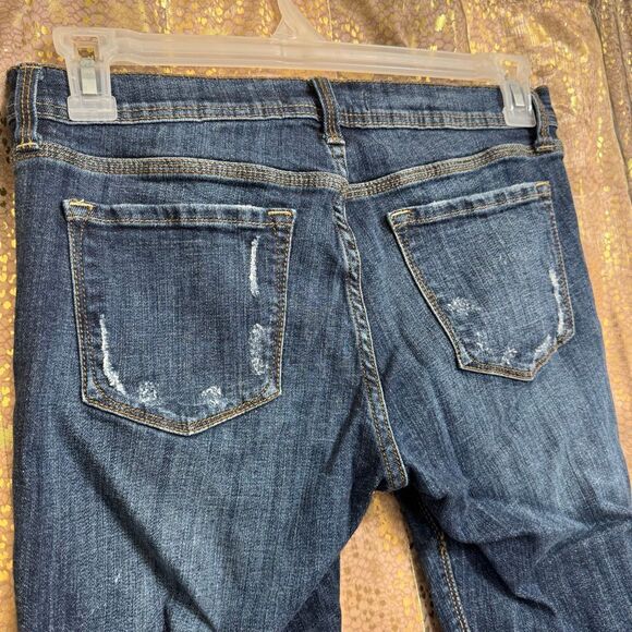 Eunina Low Rise Relaxed Skinny Distressed Crop Pants Size 11 - Picture 8 of 8